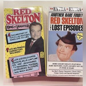 Red Skelton - Lost Episodes (VHS 1991) & Red Skelton King of Laughter (VHS 1990)